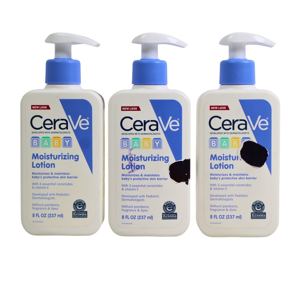 3 PACK CeraVe Baby Body Gentle Moisturizing Body Lotion Fragrance-Free - 8 oz EA
